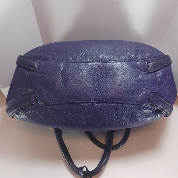 MICHAEL MICHAEL KORS Purple Textured Leather Roomy Shoulder Bag GoldtoneHardware - Picture 13 of 16